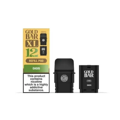 Gold Bar XL Prefilled Replacement Pod Oasis - Nicotine Strength#20mg