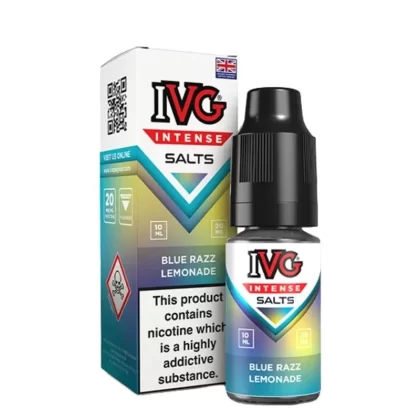 Blue Razz Lemonade Nic Salts E-Liquid Intense Salts Series by IVG (10ml) - Vape Product, Vape Product
