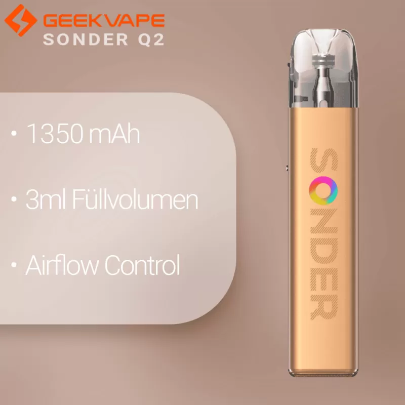 Geekvape – Sonder Q2 Kit – Mocha Gold - Image 2