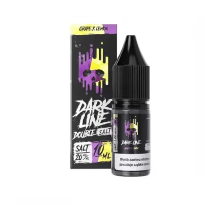 Liquid Dark Line Double Salt 10ml Grape Lemon 20mg