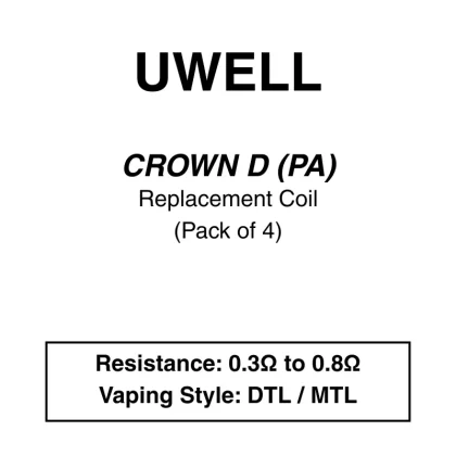 Uwell-Crown D-Replacement Coils – PA Coils - Vapeys Co Nz