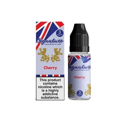 Signature Vapours Signature Cherry E Liquid 10ml - Nicotine Strength#18mg>12mg>6mg>3mg