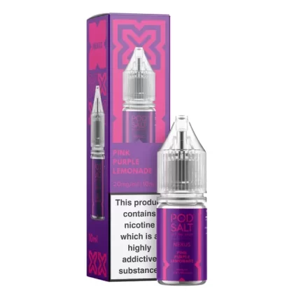 Pink Purple Lemonade – Pod Salt Nicotine Salt E Liquid – 10ml – TPD - Vapestorm Co