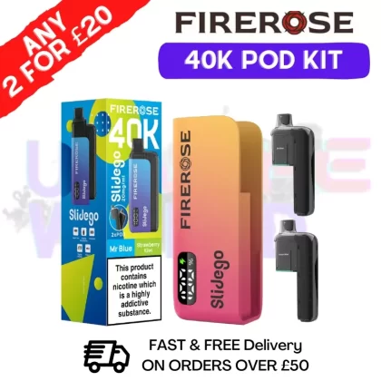Mr Blue Firerose SlideGo 40K Prefilled Pod Kit