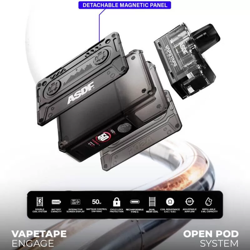 VAPETAPE ENGAGE - E-Juice only / (Freebase) Peach Lychee - Image 3