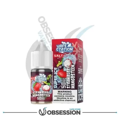 Strawberry Mangosteen Super Ice Salt Nic By Vape Station