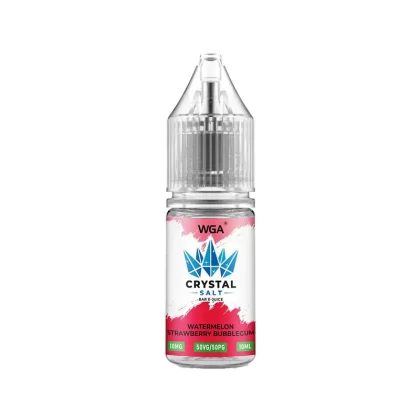 WGA Crystal Watermelon Strawberry Bubblegum Nic Salt - 10 Pack