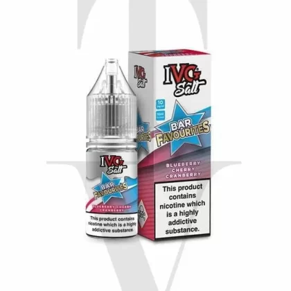 IVG BAR FAVOURITES BLUEBERRY CHERRY CRANBERRY NIC SALT E-LIQUID