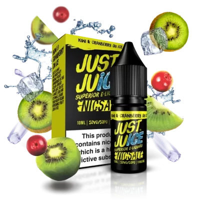 Kiwi & Cranberry on Ice Nicotine Salt E‑Liquid 10ml – Just Juice