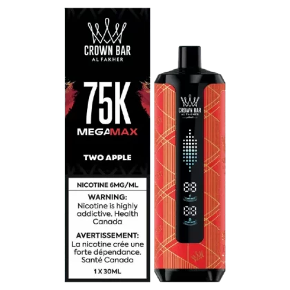 Al Fakher Mega Max 75K – Two Apple Disposable Vape
