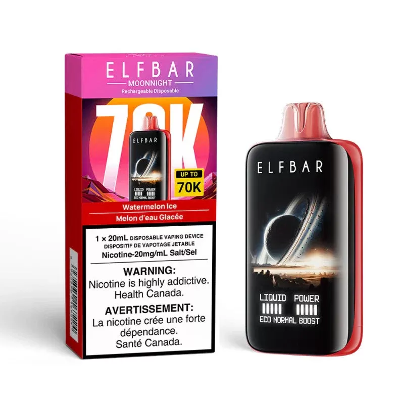 Elf Bar MoonNight Disposable Vape – 70K Puffs – Watermelon Ice