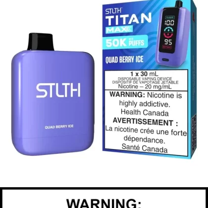 Quad Berry Ice STLTH Titan Max Disposable Vape