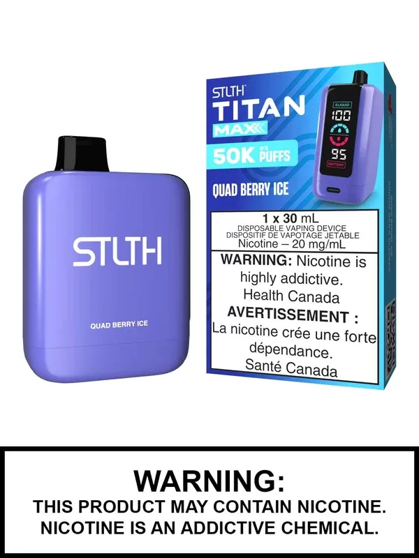 Quad Berry Ice STLTH Titan Max Disposable Vape