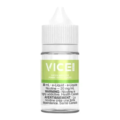 Vice Salt Nic E-Liquid – Green Apple Ice 30ml - Nicotine Strength#12mg/ml>20mg/ml