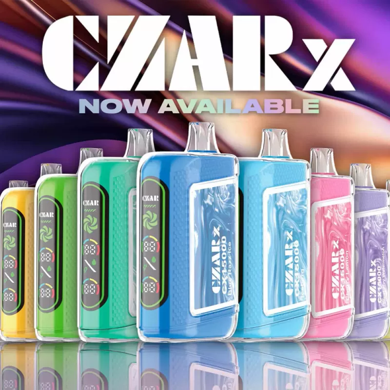 CZAR CX15000 CX15K Disposable Device – 15000 Puffs - Graham Swirl