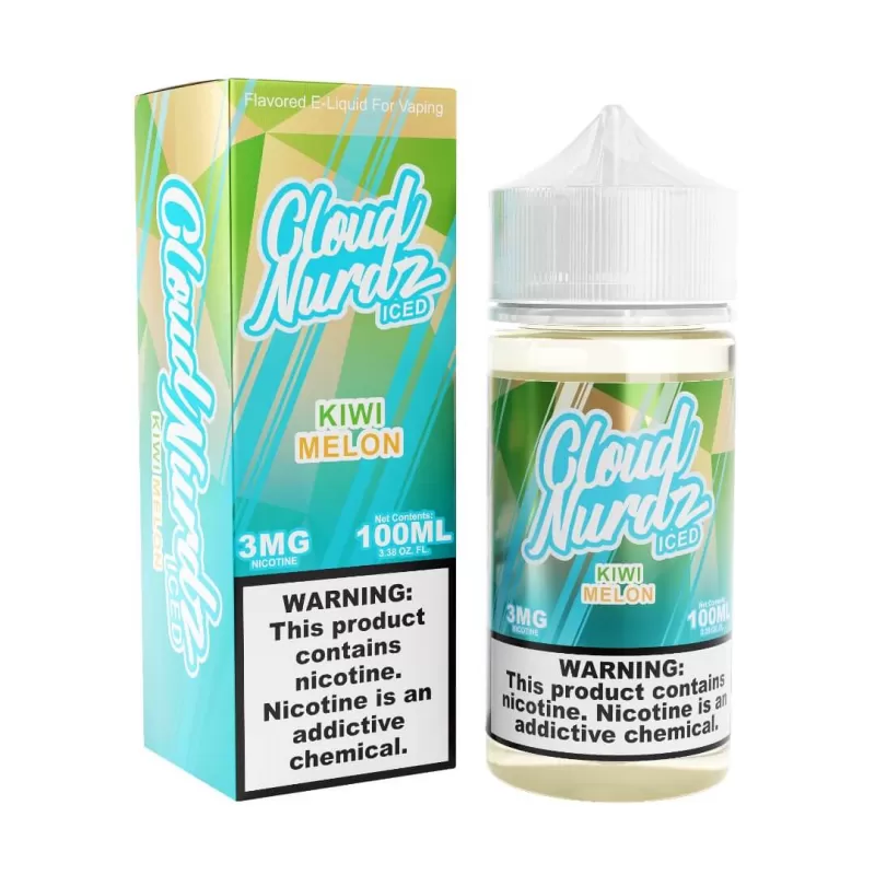 Cloud Nurdz Iced Kiwi Melon eJuice - Vape Product; Vape Product, Vape Product (7F7F4B) (7F7F4B)