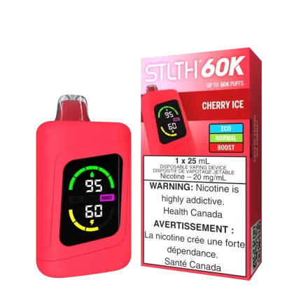 STLTH 60K - Cherry Ice - 20 mg/mL (wholeseller) - Excise ON, 20 mg/mL - ON