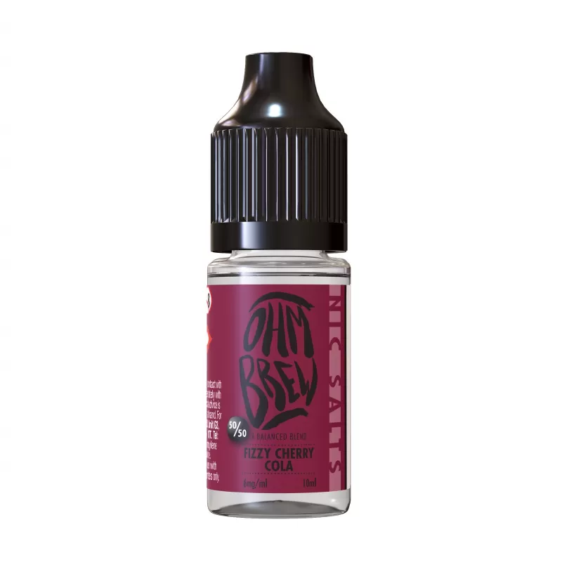 Ohm Brew Salts Fizzy Cherry Cola – 3mg, 6mg, 12mg, 18mg Nicotine - Vapourdays Co
