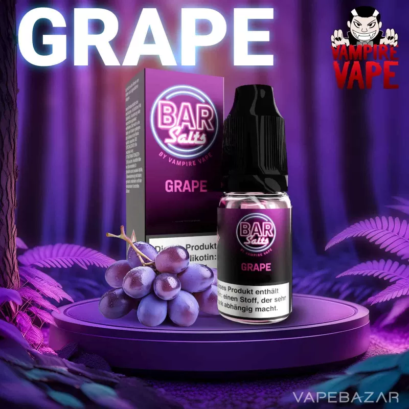 Bar Salts Nikotinsalz Liquid – Grape - Vapebazar