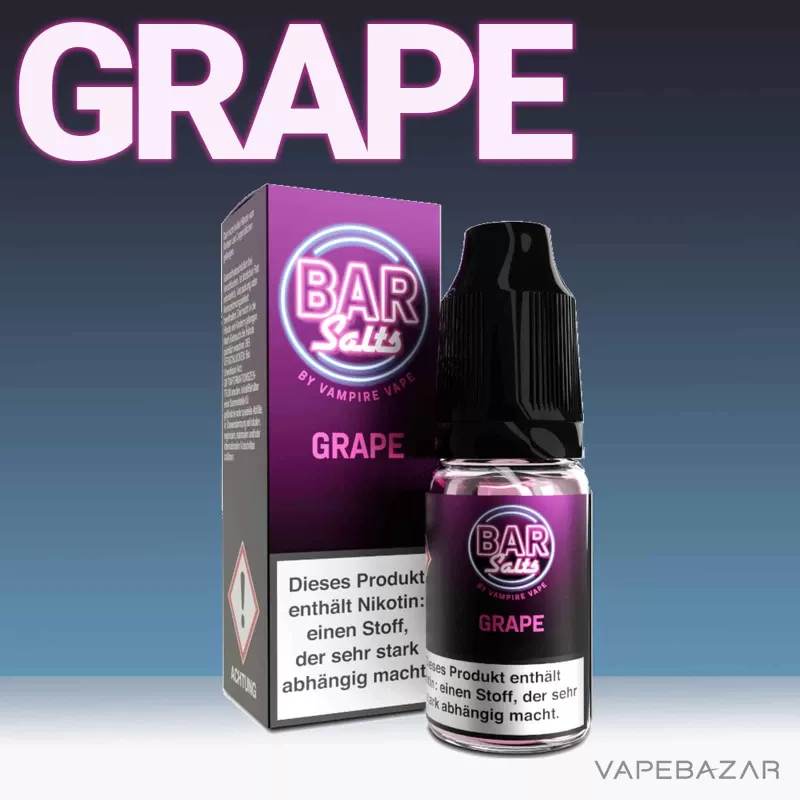 Bar Salts Nikotinsalz Liquid – Grape - Vapebazar - Image 2