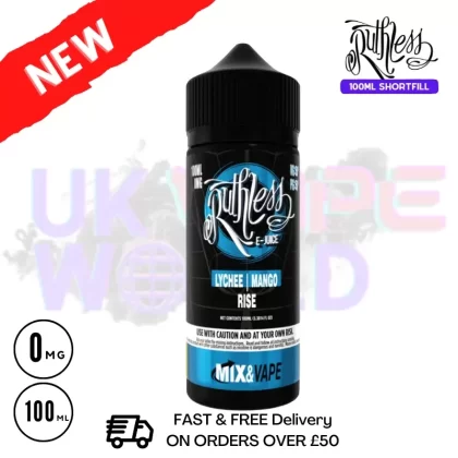 Rise Ruthless 100ml shortfill e liquid – £7.99