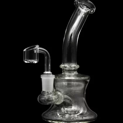 Bent Neck Travel Size Rig with Banger and Bowl