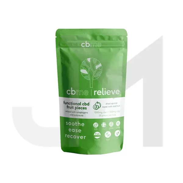 CBME Relieve 1500mg CBD Apricot Fruit Pieces – 30 Pieces