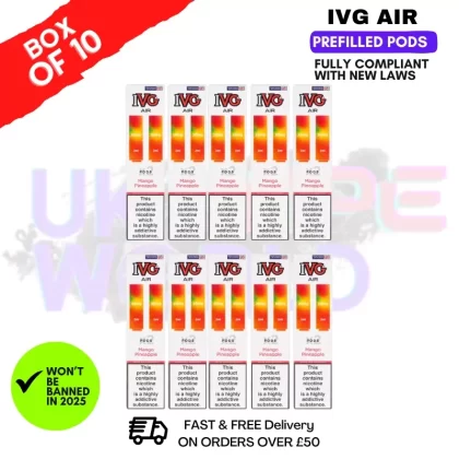Mango Pineapple IVG AIR Prefilled Pod Box Of 10