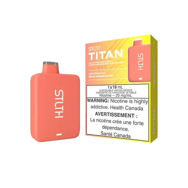 STLTH TITAN Disposable Vape – Juicy Peach Ice