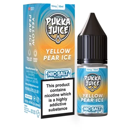 Pukka Juice Yellow Pear Ice Nic Salt E-Liquid - 20mg