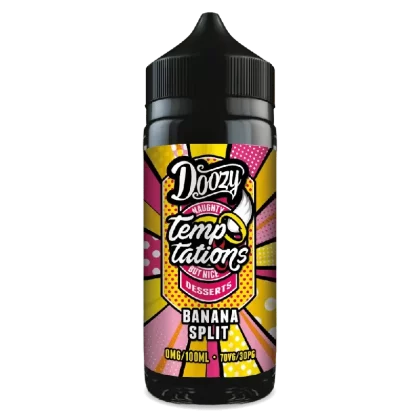 Doozy Temptations 100ml E-Liquid Shortfill Banana Split