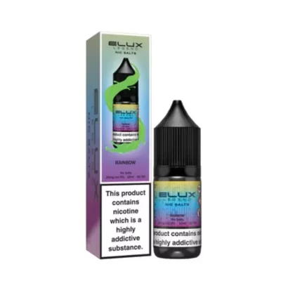 Elux Legend Nic Salts Rainbow E Liquid 10ml - Nicotine Strength#20mg>10mg>5mg (6F0FE5)