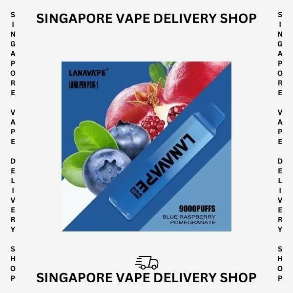 Lana Pen Plus 9000 Puffs - Blue Raspberry Pomegranate - Image 3
