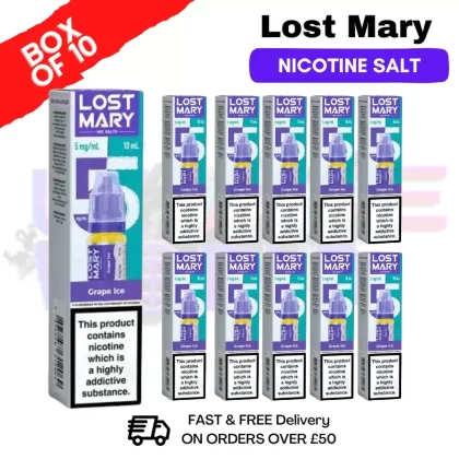Grape Ice Lost Mary Nic Salt BOX OF 10