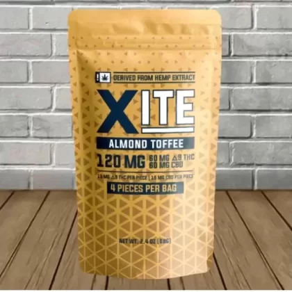 Xite Delta 9 THC Almond Toffee 120mg