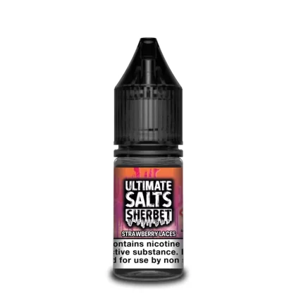 Ultimate Salts – Sherbet: Strawberry Laces – 10ml - Vapestorm Co