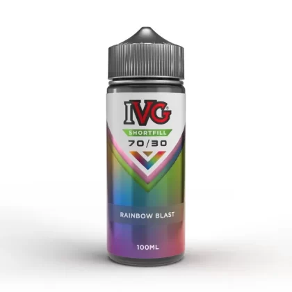 Rainbow Blast 100ml Shortfill e-Liquid by IVG - Eliquidsupply