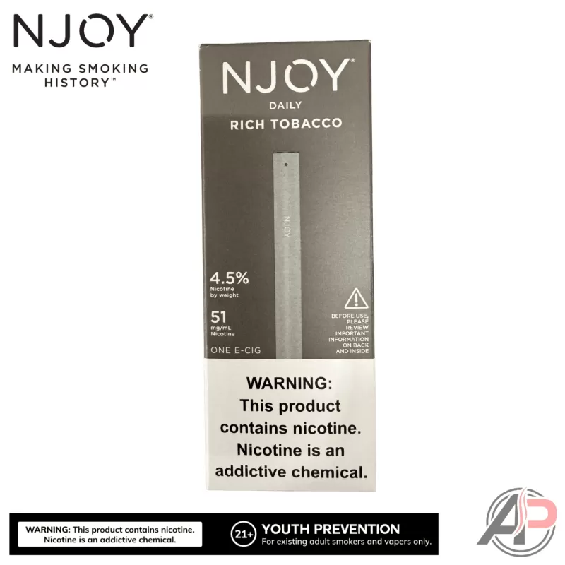 Njoy Daily Rich Tobacco Disposable Vape Device - Image 3