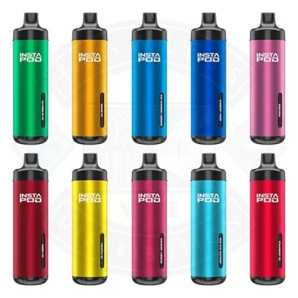 Insta Pod Vape Kit - Flavours#Banana Ice>Kiwi Passion Guava>Mr. Blue>Pineapple Ice
