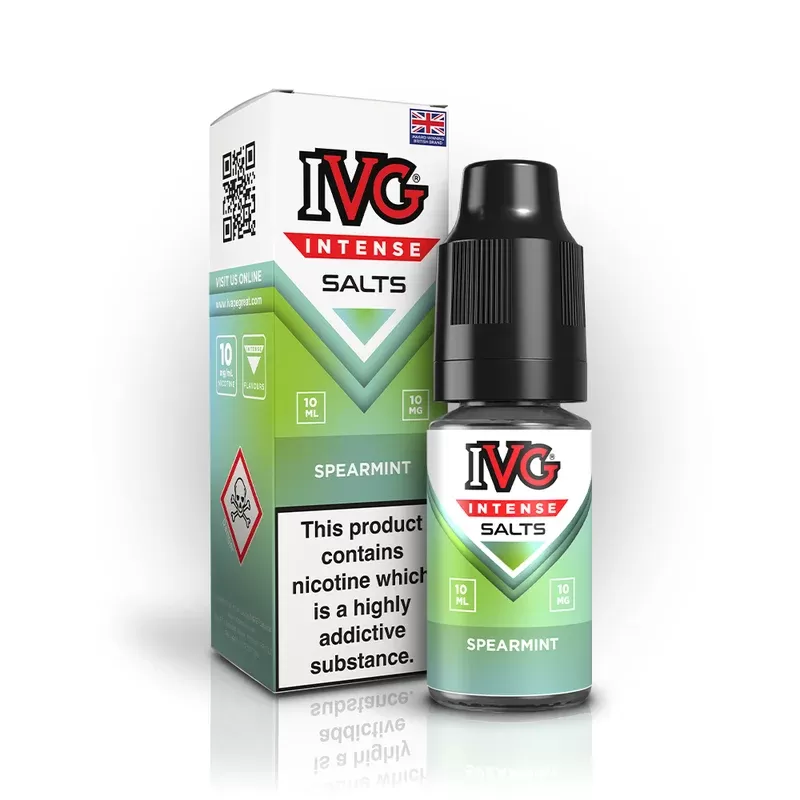 IVG Intense Nic Salt E Liquid Spearmint - Nicotine strength#20mg>10mg
