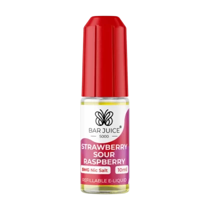 Strawberry Sour Raspberry Nic Salt by Bar Juice 5000 - 5mg - Vape Product (7B74F0)