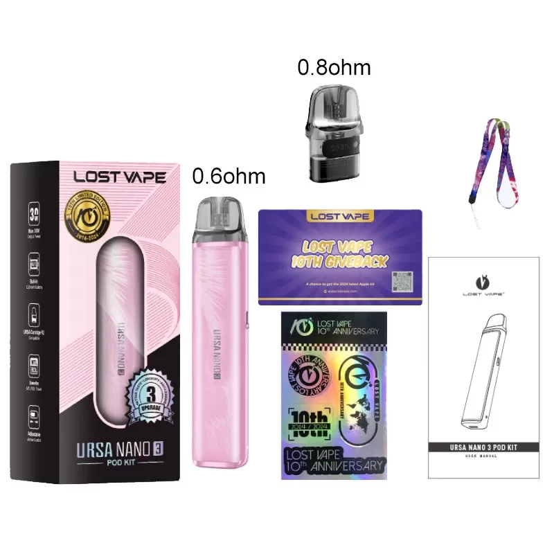 Lost Vape Ursa Nano 3 Kit 1200mAh - Silk Blue - Image 3