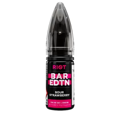 Sour Strawberry BAR EDTN Riot Squad Nic Salt E-Liquid - 20mg