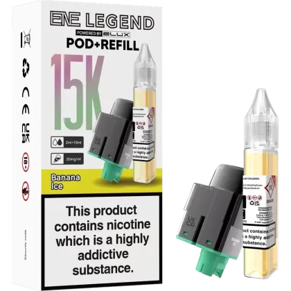 Elux ENE Legend Replacement Pods - Flavour#Banana Ice>Blueberry Cherry Cranberry>Blueberry Raspberry>Blueberry Sour Raspberyy>Cherry Ice>Cherry Sour Raspberry>Fizzy Cherry>Grape>Grape Berry>