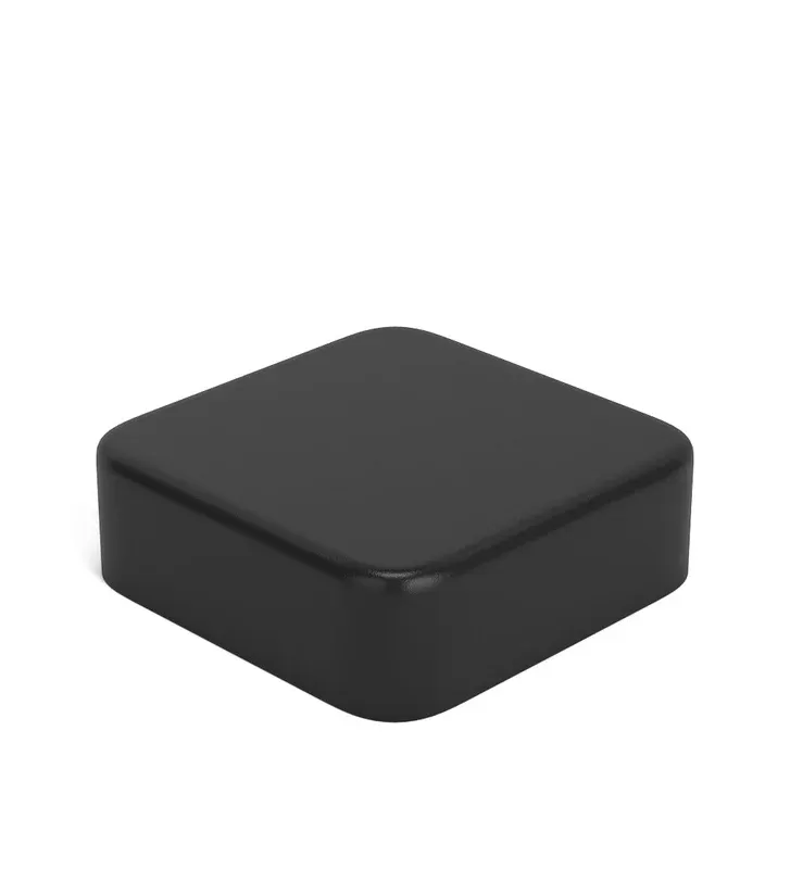 Child Resistant | Square Push Down & Turn Plastic Universal Caps w/ Foam Liner | 50mm – Matte Black – 80 Count