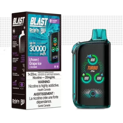 Drip’n Fasta Blast Disposable Vape – 30K Puffs – Grape Ice