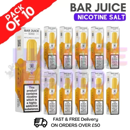 Triple Mango Bar Juice 5000 Nic Salt | Box of 10 | ONLY £13.99