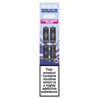 SKE Crystal 4 in 1 Prefilled Pods – Blue Edition