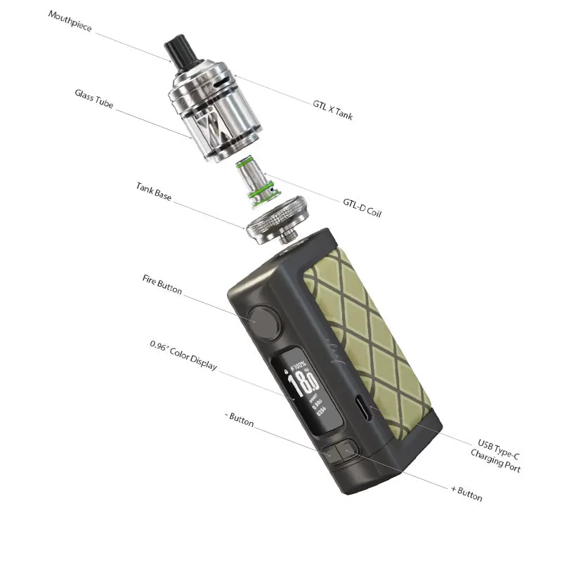 Eleaf iStick Power 2 Kit with GTL X Tank 3ml - Navy Blue - Image 3