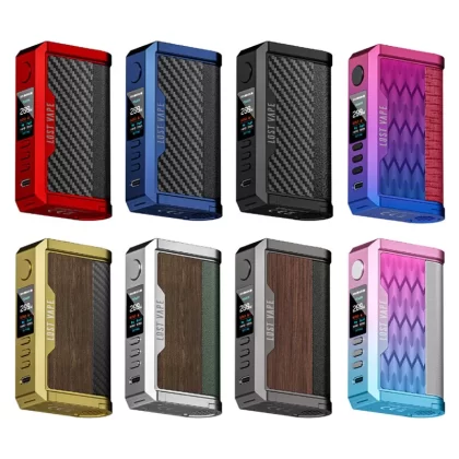 Lost Vape Centaurus Q200 Box Mod 200W - Stainless Steel Teak Wood